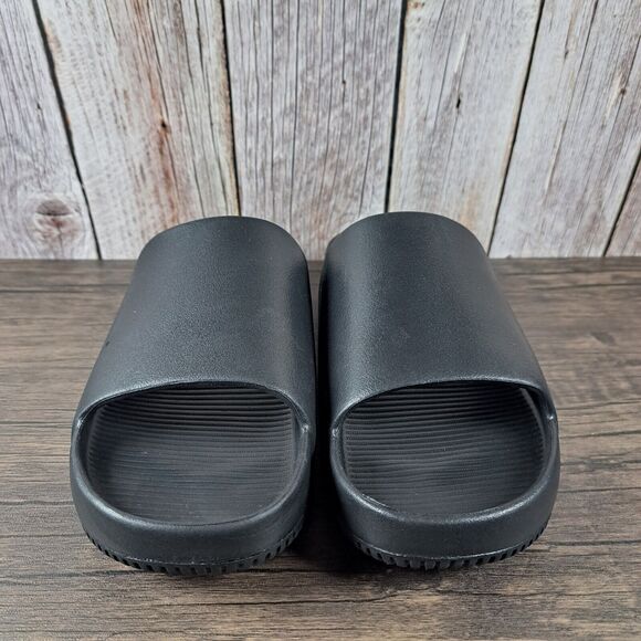 Nike Calm Slide Slip Ons Women's Sz 9 Men's Sz 8 Black (VGC) - Picture 2 of 7